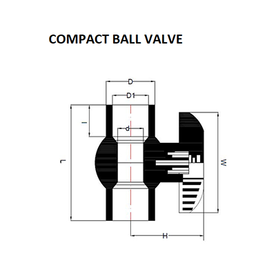 Compact Ball Valves Fitting for Agricultural Pipe