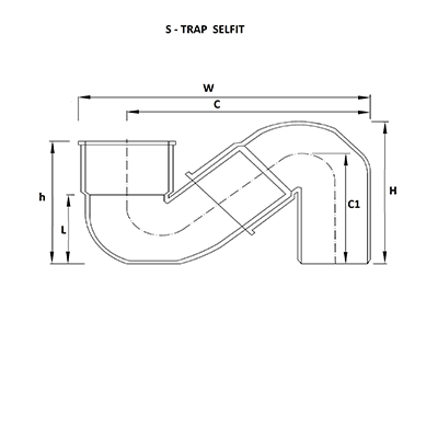 S-Trap Diagram | SWR Pipes