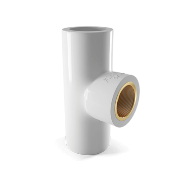 Tee - Brass Insert Fitting Diagram - ASTM Pipes