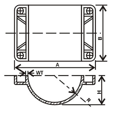 Service Saddle Threaded Fitting for Agricultural Pipes
