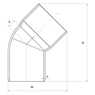 SWR Selfit 45 Bend - Plain