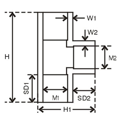 Reducing Tee Fitting for ASTM Pipes