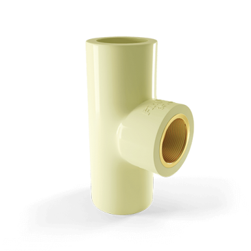 tee brass insert