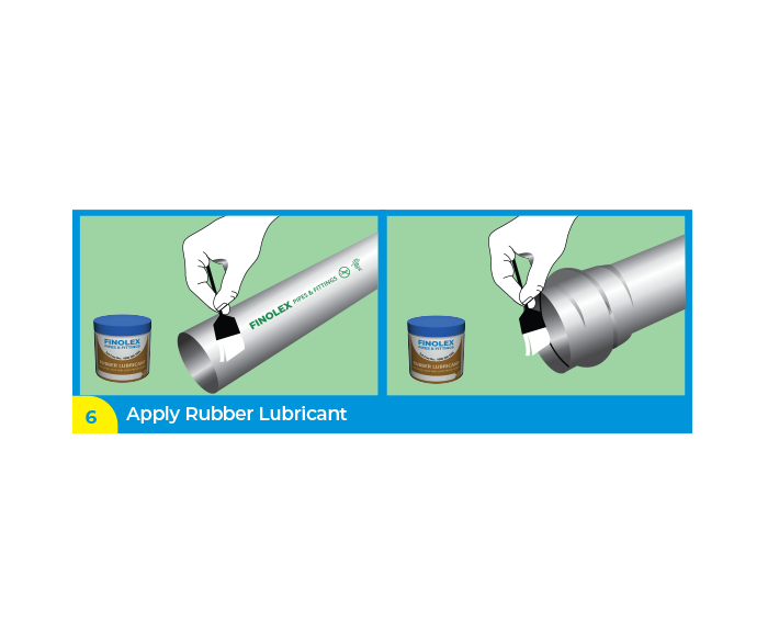 Apply Rubber Lubricant