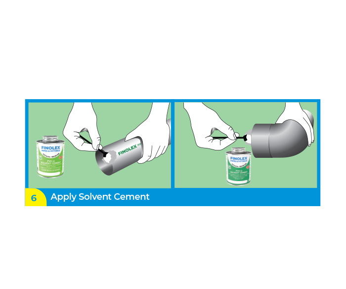 Apply Solvent Cement