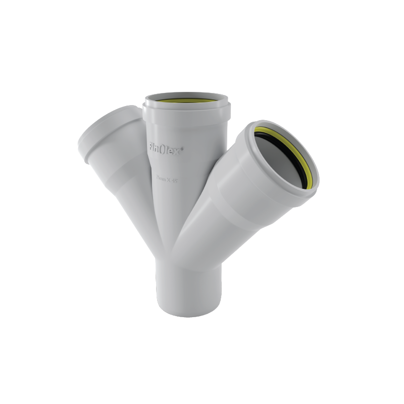 Ringfit Double Y Plain Fitting for SWR Pipes