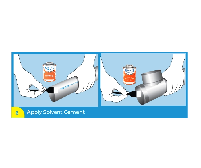 Apply Solvent Cement