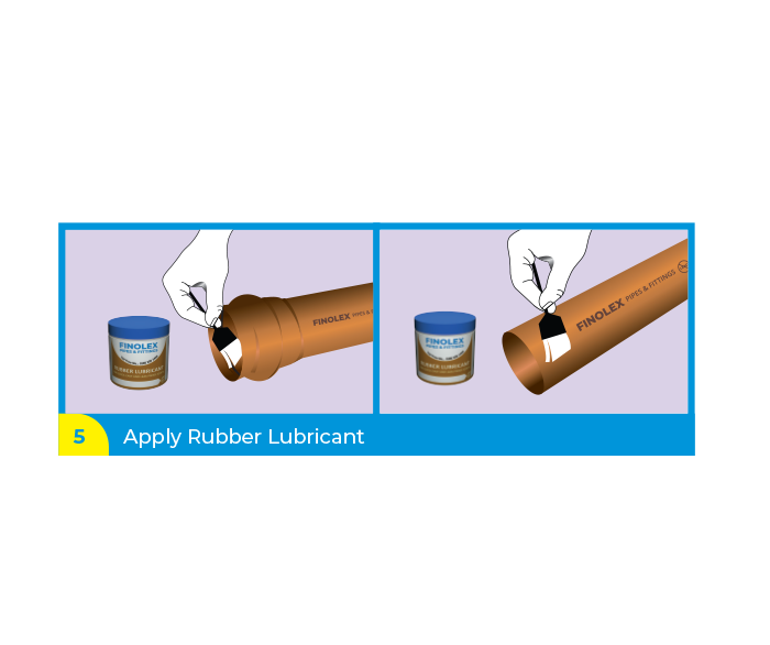 Apply Rubber Lubricant