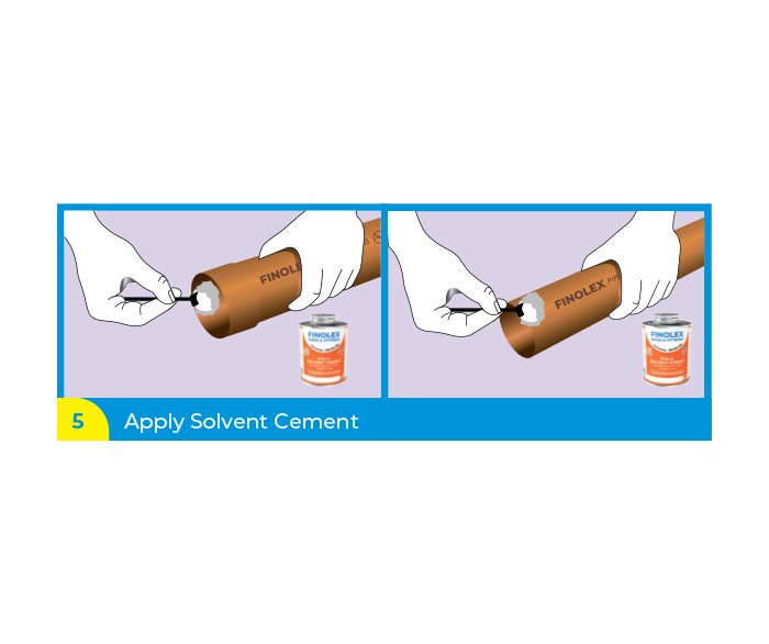Apply Solvent Cement