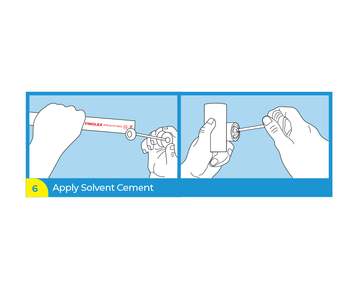 Apply Solvent Cement